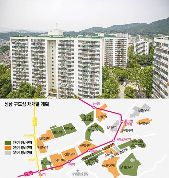 경기 성남 중원구 은행동 은행주공아파트는 최근 재건축 사업시행인가를 신청하며 사업에 속도를 내고 있다. <최영재 기자>