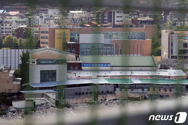 27일 서울 성북구 사랑제일교회의 모습. 2021.7.27/뉴스1 © News1 이승배 기자