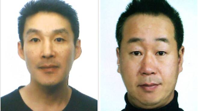 제주 중학생 살해범 48세 백광석(왼쪽), 46세 김시남