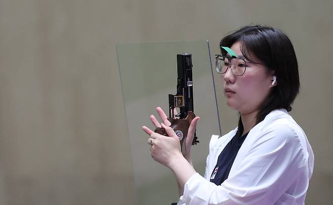 한국 여자 사격의 간판 김민정. 연합뉴스