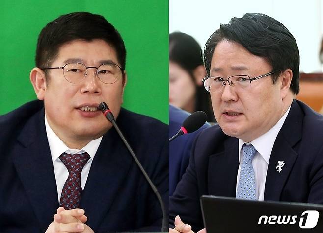 김경진(왼쪽)·송기석 전 의원/뉴스1 © News1