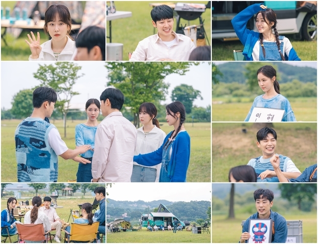 Seo Hyun-jin - Kim Dong-wook - Nam Gyu-ri - Kim Ye-won - Ji Seung-hyun - Kim Seo-kyung goes to Camping.TVNs monthly drama You Are My Spring (playplayed by Lee Mi-na/directed by Jung Ji-hyun) tells the story of those who live under the name of Adults with their seven years old in their hearts as they gather in the building where the murder occurred.In the last nine episodes, Kang Da-jung (Seo Hyun-jin) and Weiyuing Metropolitan Park (Kim Dong-wook) presented a kiss to confirm each others affections, with a sweet atmosphere.Kang, who had never told him, had tears from the trauma of his seven-year-old childhood to the week Weiwiing Metropolitan Park, and the week Weiwiing Metropolitan Park warmly embraced and comforted him.In the 10th episode, which airs on August 3, Kang Da-jung (Seo Hyun-jin), Weiyuing Metropolitan Park (Kim Dong-wook), An Ga-young (Nam Gyu-ri), Park Eun-ha (Kim Ye-won), Seo Ha-neul (Ji Seung-hyun), and Chun Seung-won (Kim Seo-kyung) spend time in Camping.Unlike the wishes of friends who want to enjoy camping quietly, Chun Seung Won prepares various Game and lives the cause.However, the character quiz - Mafia Game - Speed ​​Quiz - Son Byeong-ho Game, etc., and the six people who have been involved in the competition throw themselves into the game.Kang Da-jung - Ahn Ga-young - Park Eun-has wild buff face and Weiyuing Metropolitan Park - Seo Ha-neul - Chun Seung-wons Tteam Chemie gather expectations.