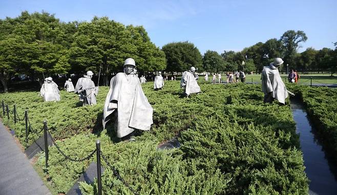 미국 워싱턴 D.C 포토맥강 가까이에 있는 한국전 참전기념 공원/연합뉴스