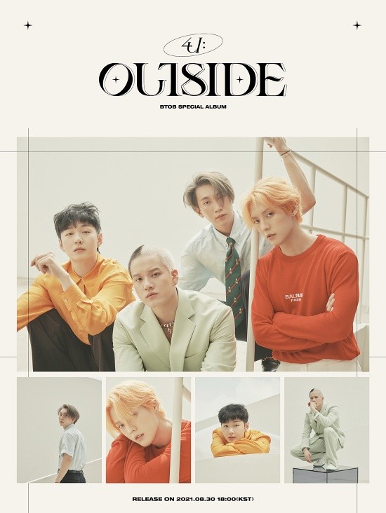 BtoB has entered the comeback countdown.Cube Entertainment released its second concept image of BtoBs special album, Mapping Outside (4U: OUTSIDE) on the 19th.The languid, natural atmosphere was outstanding. The members looked at the camera with a relaxed expression. I felt a soft charisma.BtoB was a beautiful styling with a color. His eyes were chic and he was masculine.It is a comeback for about nine months. BtoB Mammal has been loved by the mini album Inside (INSIDE), released last November.The fans reaction is already explosive, as this album is the first album BtoB will show after Mnets appearance on Kingdom: Legendary War.Meanwhile, BtoB will release a special album Make Outside on various music sites at 6 pm on the 30th.