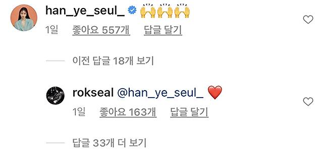 /사진=이근 대위 인스타그램 댓글창 캡처