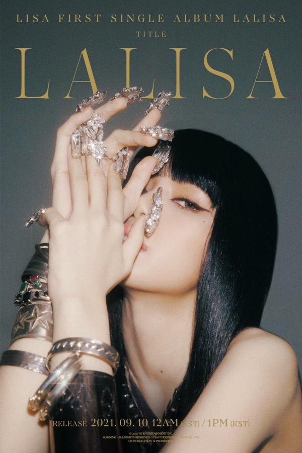 Lisas own name is the album and the title song of Dongmyeong.It is a point to expect the music and the perfect stage that represent the identity of Solo The Artist Lisa.The specific information about the song is not yet known, but his confidence and ambition to emit his own charm without hesitation are seen.Lisas other visual concept, which was unveiled through the LALISA title poster on the day, is also attracting a lot of global fans.Lisa was dressed in black bang hairstyles and colorful gold accessories, and she was a unique aura, especially his fascinating eyes, which overwhelmed the viewer with intense attraction.His charisma is the best after the teaser video, which caused a strange tension with lightning and thunder sound that reminds me of the storm before, and the wedge.Lisas Solo single will be released on September 10th, with the sound recordings scheduled to be released at 0:00 in the eastern United States and 1:00 in Korea.The album and Dongmyeongs title song LALISA will contain the genre and atmosphere of all World music fans are wondering.YG is in the process of sequentially conducting the Solo project of BLACKPINK members; Lisas Solo deV is the third after Jenny Kim, Rosé.Both members who have previously become Solo The Artist have expanded their World influence by setting various new records on the global charts, so Lisas move is also noteworthy.