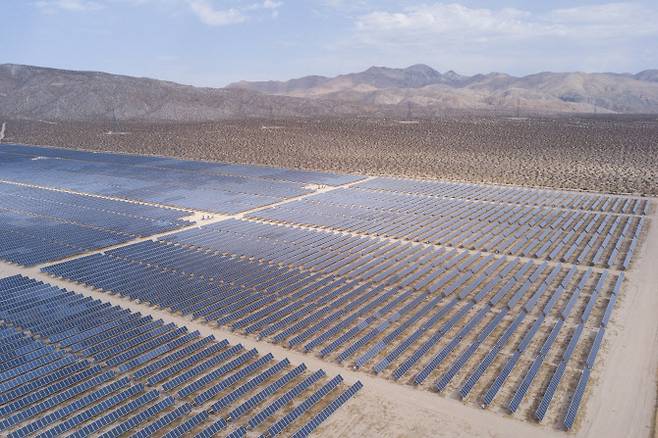 미국 캘리포니아 태양광 설비. (사진= AFP)