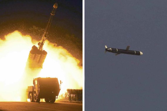 북한이 시험발사한 신형 장거리 순항미사일. 2021.09.13. (노동신문 캡처) 사진=뉴시스