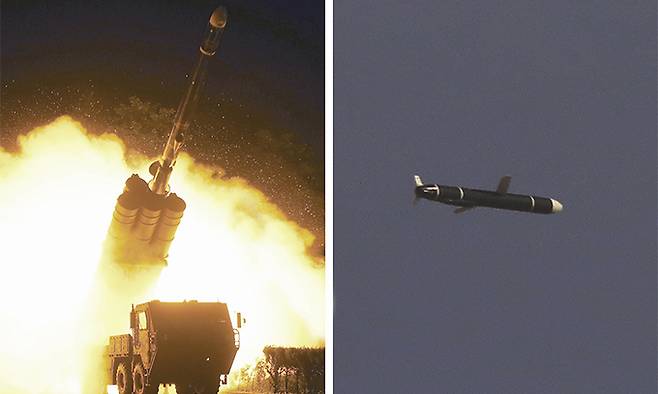 북한 국방과학원은 9월 11일과 12일 새로 개발한 신형장거리순항미사일시험발사를 성공적으로 진행했다고 조선중앙통신이 13일 보도했다. 연합뉴스