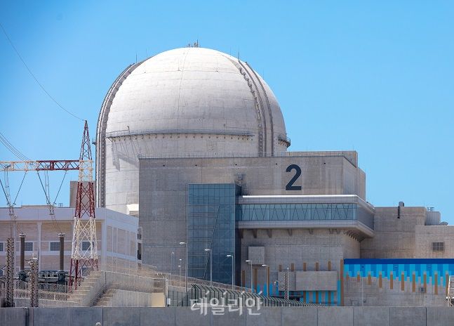 UAE 바라카 원전 2호기 전경. ⓒ한국전력