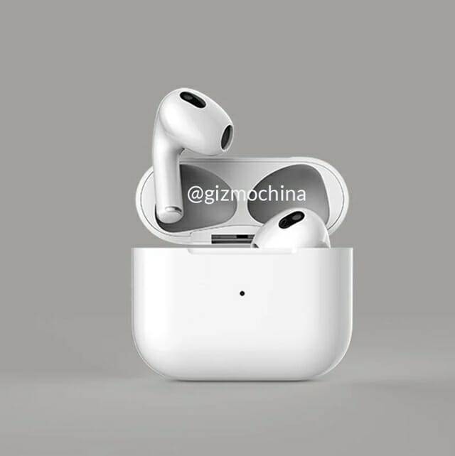 3세대 에어팟 렌더링 이미지 (사진=기즈모차이나)