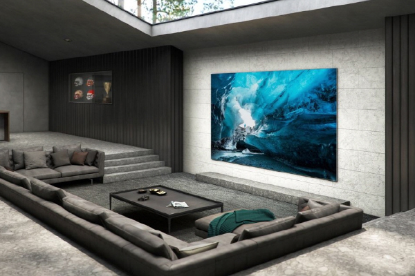 Samsung’s 110-inch microLED TV. [Photo by Samsung Electronics Co.]