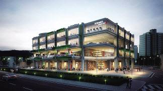 코람코에너지리츠 모빌리티-리테일 복합센터 예상도