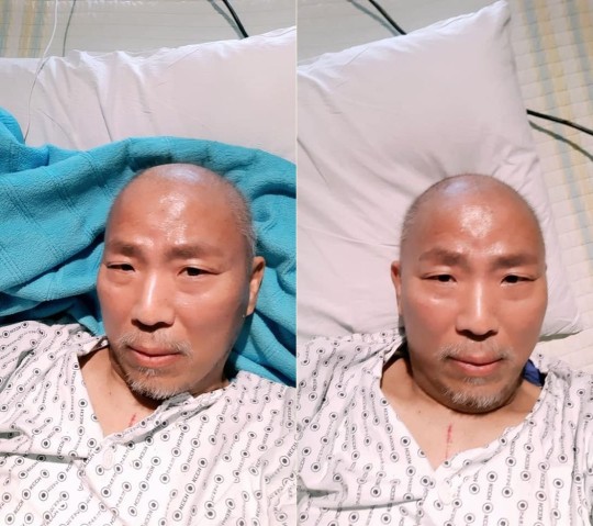 폐암 투병 중인 개그맨 김철민이 한국방송코미디협회로부터 후원금 100만원을 받았다고 밝혔다. /사진=김철민 페이스북