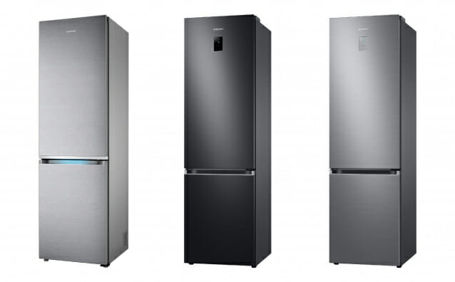 독일 최대 소비자 매체 '스티바'의 냉장고 제품 평가에서 상냉장·하냉동(BMF) 부문 1~3위를 석권한 삼성전자 냉장고(왼쪽부터 1, 2, 3위를 차지한 모델). (사진=삼성전자)
