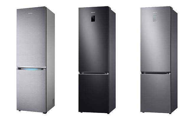 (왼쪽부터) 독일 스티바 1~3위를 기록한 삼성 BMF 냉장고