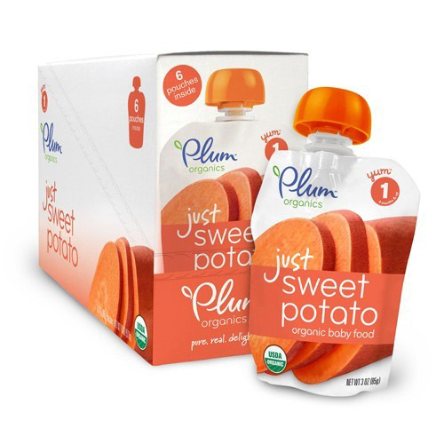 납 성분이 기준치를 초과한 것으로 나타난 미국산 이유식 ‘Plum Organics Just Sweet Potato’. 해당제품 홈페이지