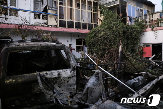 미국이 카불에서 드론 공습을 펼쳤다. © 로이터=뉴스1