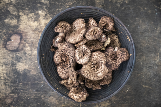 식구들이 좋아하는 가을 제철 식재료는 능이버섯이다.