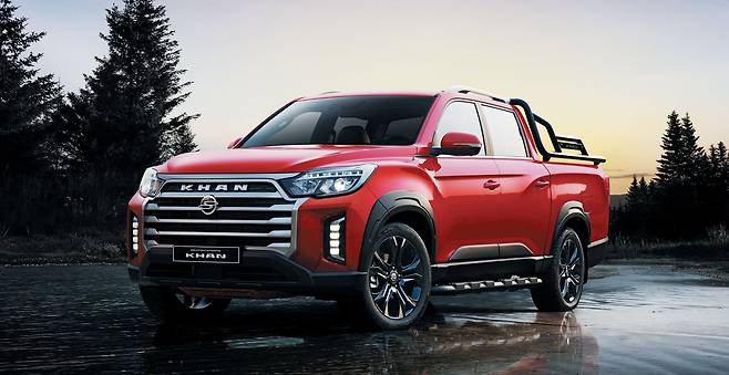 쌍용차의 '더 뉴 렉스턴 스포츠&칸'은 캠핑족에게 최적의 SUV다. / 쌍용차 제공