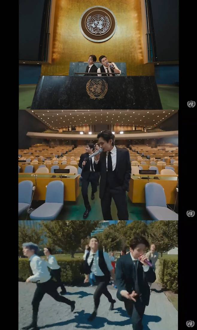 그룹 방탄소년단 /사진='SDG 모멘트' 유엔 연설 영상 캡처