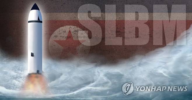 북한 SLBM(PG) [제작 이태호] 사진합성