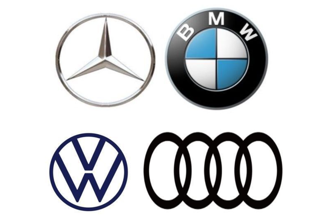 메르세데스-벤츠, BMW, 폭스바겐, 아우디 로고 (자료:각사) ⓒ데일리안