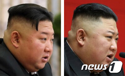김정은 북한 조선노동당 총비서. 왼쪽부터 작년 5월24일과 올해 3월5일자 북한 관영매체에 보도된 사진 및 영상 캡처.  (뉴스1 DB) © 뉴스1