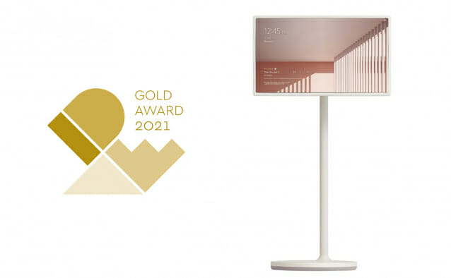 IDEA 2021에서 최고상(Gold)을 수상한 LG 스탠바이미(StanbyME).(사진=LG전자)