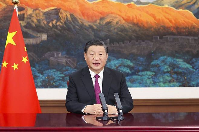 시진핑 중국 국가주석은 9월 2일 중국국제서비스무역교역회(CIFTIS) 화상 개막 연설에서 베이징증권거래소 설립을 발표했다. /신화 연합뉴스