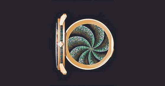 전용복 칠예가의 나전칠예 작품 ‘봄이 오는 소리’, 세이코와 협업한 시계. 이 시계는 개당 8억원에 판매됐다.