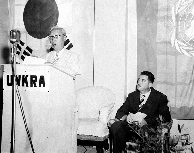 이승만 대통령 UNKRA개소식참석연설(1951)