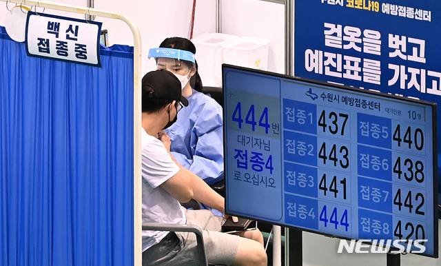 백신 접종 현장.