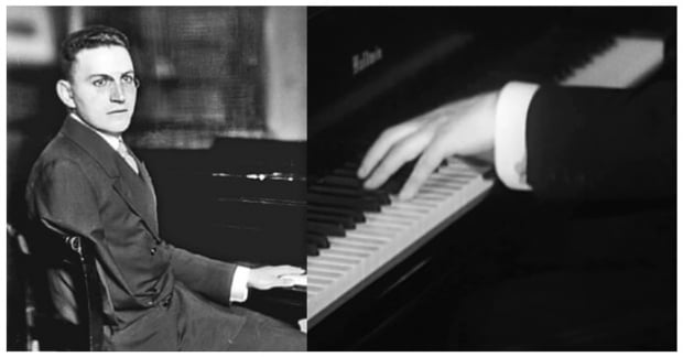 제1차 세계대전에 참전해 오른팔을 잃은 오스트리아의 피아니스트 파울 비트겐슈타인(Paul Wittgenstein)의 생전 모습. 사진 출처=한경DB(왼쪽), 영국 BBC 홈페이지(오른쪽)