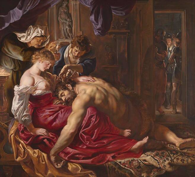 페테르 파울 루벤스의 ‘삼손과 데릴라(Samson and Delilah, 1609년경)' / 영국 내셔널갤러리