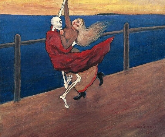 후고 짐베르크의 ‘죽음의 춤’(Dance of Death, 1899). 출처: 아서
