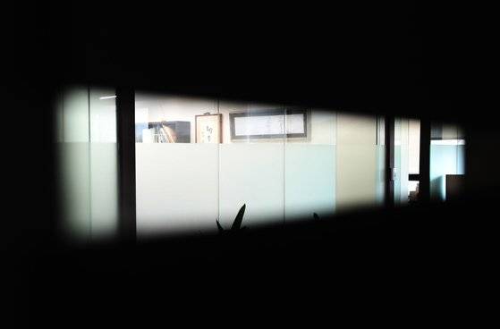 9월 27일 화천대유자산관리 사무실 입구. 뉴스1