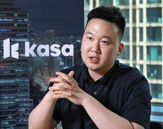 Yea Chang-whan, 31-year-old founder and CEO of Kasa Korea, speaks during an interview with the Korea JoongAng Daily in July at the start-up's office in Gangnam District, southern Seoul. [PARK SANG-MOON]