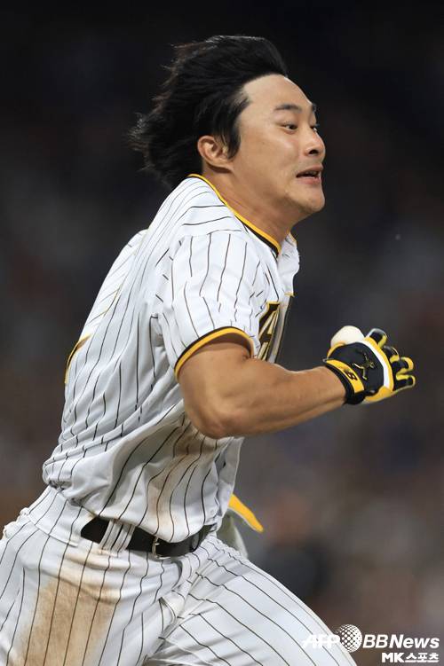 김하성은 대주자로 나와 도루를 기록했다. 사진=ⓒAFPBBNews = News1