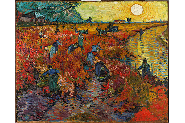 "Red Vineyard at Arles" oil painting by Vincent van Gogh [Photo provided by LG Electronics]