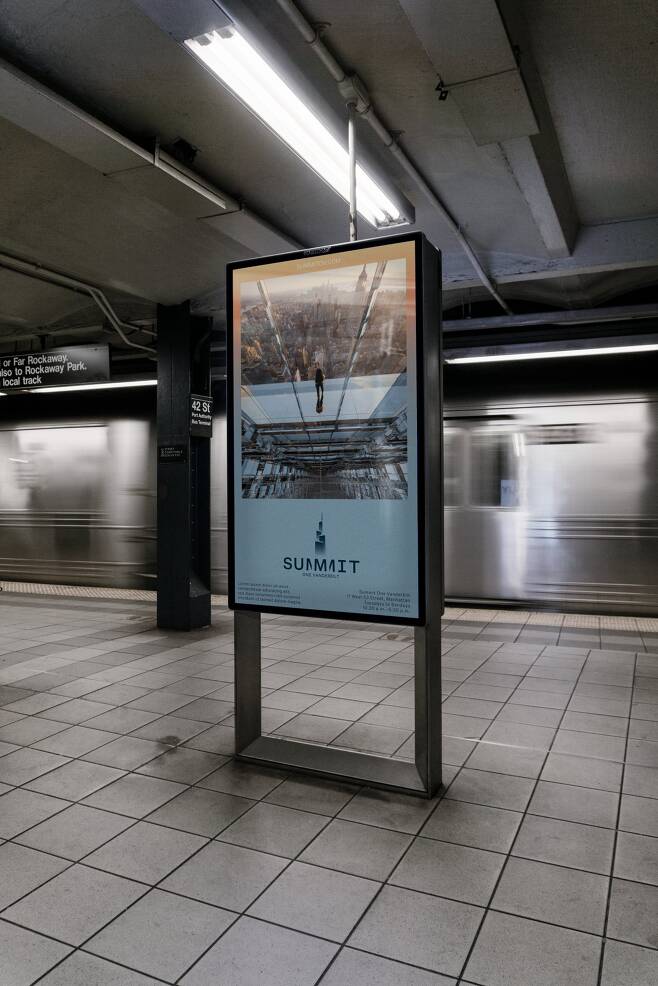 Signage for Summit at One Vanderbilt in New York (Point of Reference studio)