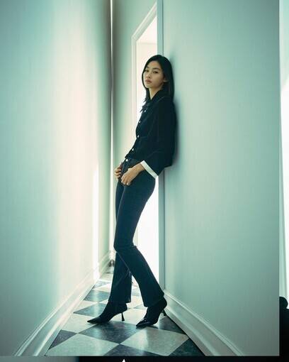 Jung Ho-yeon, who made her acting debut in “Squid Game” as Kang Sae-byeok, a pickpocket whose family defected from North Korea (provided by Netflix)