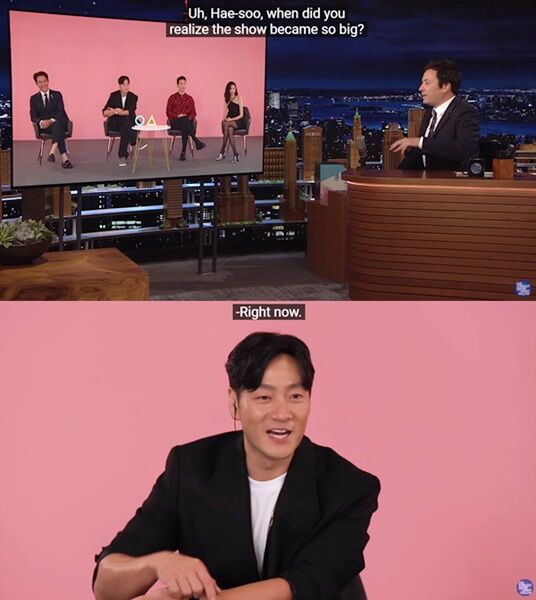 Actors of the Cuttlefish Game, which captivated Netflix viewers around the world, appeared on the United States of America NBC Jimi Hendrix Palen Show, while Actor Park Hae Soo made a loud voice to the host.On June 6, United States of America NBCs talk show The Tonight Show Starring Jimmy Fallon will be featured on the official YouTube channel, starring Lee Jung-jae, Park Hae Soo, Wi Ha Jun, HoYeon Jung I have released an interview with the department.Actors, who met Jimi Hendrix Palen through the video connection on the day, continued to have pleasant talk such as his impression of the explosive popularity of Cuttlefish Game and the behind-the-scenes.Throughout the interview, Palen was surprised by the stretch on Cuttlefish Game and asked Park Hae Soo, When do you realize the popularity of Cuttlefish Game?Upon hearing the question, Park Hae Soo confidently replied: Right now (right now) and in an unexpected response, Palen properly laughed.He bowed his head and made a gesture that seemed to fall on his desk, and he asked Park Hae Soo, Right now?Park Hae Soo said, I am so grateful that I have been informed about the popularity of drama through many media, but now I feel more realistic.I wanted to meet Jimi Hendrix (I want to meet Jimmy brother), he said, revealing his fanfare for Jimi Hendrix Palen, and Palen was proud and said, Thats my man.I love you. Come on (I love you too), he replied.