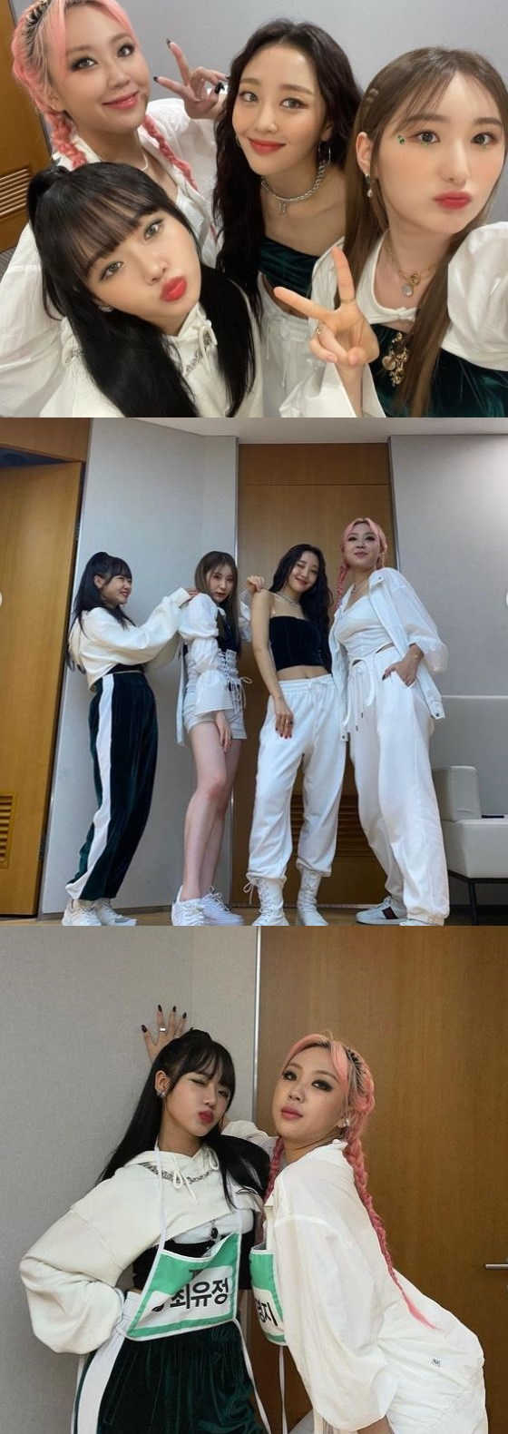 Choi Yoo-jung posted several photos on his 11th day with his article I enjoyed it hard through his instagram.In the photo, Choi Yoo-jung is taking various poses with Lee Chae-yeon, Eve, and Lee Young-ji and is showing off his youthful charm.The four of them had a stage for the wont team, which Lee Chae-yeon belongs to, in the Mnet entertainment program Street Woman Fighter broadcast on September 28th.On the other hand, Choi Yoo Jung is appearing with Kim Shin-young, Yui and Sunny in iHQ entertainment program Spy Sea Girls.