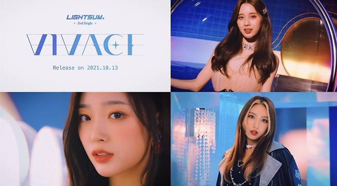 Group LIGHTSUM (LIGHTSUM) released a video of the new song VIVEACE (Vivahche), revealing the charm of Tinfresh.Cube Entertainment released the first video of Music Video of the title song VIVEACE of the second single Light a Wish (Light a Wish) through the official SNS channel of LIGHTSUM at 0:00 on the 11th.In the released video, eight members of LIGHTSUM, along with the title song VIVACE (Vivahche), each showed a youthful yet mature style.LIGHTSUMs energy and colorful visuals make fans hearts and eyes entertaining.At the end, meaningful symbols hidden in elevator buttons and doors with the blue-based mysterious alphabet V raised expectations.The title song VIVACE (Vivahche) is an Italian word meaning fast and lively, which is a song that shows intense future bass and colorful and dreamy synth based on house genre.In addition, this new album is expected to be an album that can enjoy the charm of various LIGHTSUMs because it contains three songs including the title song VIVACE (Vivahche).LIGHTSUM (LIGHTSUM), which is returning to Shinbo after four months of formal debut, is adding to the excitement of global K-pop fans.Meanwhile, LIGHTSUMs second single, Light a Wish (LIGHTSUM), will be released on various online music sites at 6 pm on the 13th.