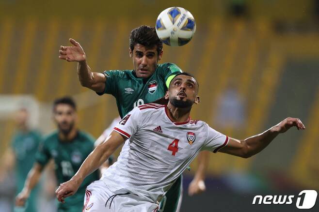 UAE와 이라크의 경기 모습© AFP=뉴스1