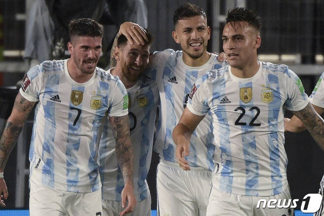남미 예선서 2위를 달리고 있는 아르헨티나 © AFP=뉴스1