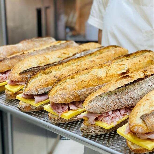 Levain Rules whips up a variation of the popular jambon-beurre sandwich which features locally sourced ham from a Jeju Island charcuterie. (Photo credit: Levain Rules)