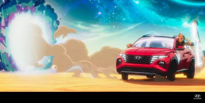 현대자동차 투싼 미국 TV광고 한 장면. /사진= HyundaiUSA 유튜브 캡쳐