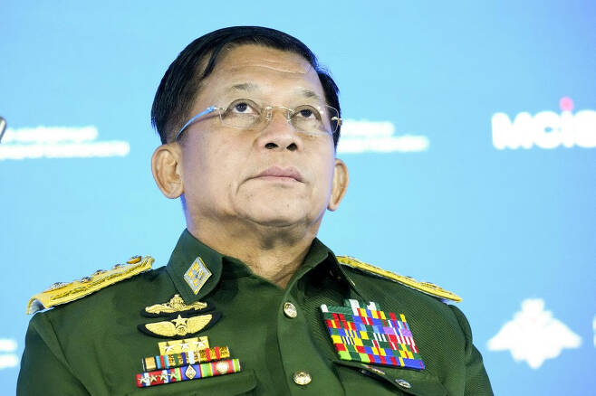 민 아웅 흘라잉 미얀마군 최고사령관/사진=AFP